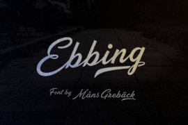 Ebbing PERSONAL USE ONLY Font
