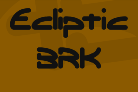 Ecliptic BRK Font