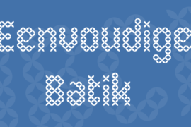 Eenvoudige Batik Font