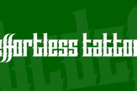Effortless Tattoo Font