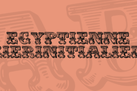 Egyptienne Zierinitialien Font