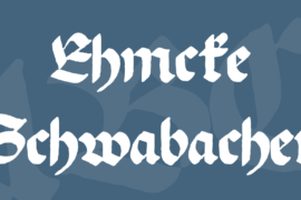 Ehmcke Schwabacher Font