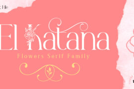El Katana Alt Flo Medium DEMO Font