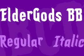 ElderGods BB Font Family