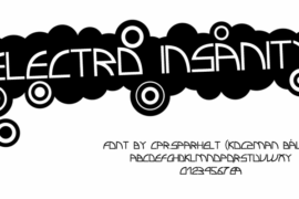 Electro insanity Font
