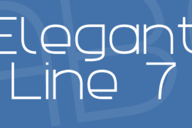 Elegant Line 7 Font