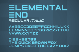 Elemental End Font Family
