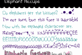 Elephant Hiccups Font