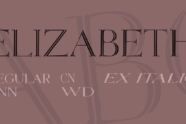 Elizabeth Font Family
