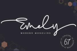 Emely – personal use Font