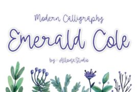 Emerald Cole Demo Version Font