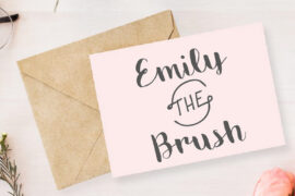 Emily The Brush Demo Font