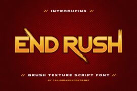 End Rush Demo Font