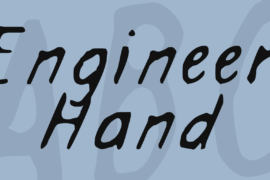 Engineer Hand Font
