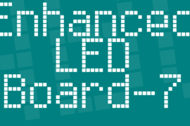 Enhanced LED Board-7 Font