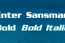 Enter Sansman Font Family