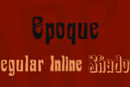 Epoque Font Family