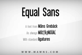 Equal Sans Demo Font