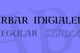 Erbar Initialen Font Family