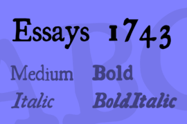 Essays 1743 Font Family