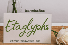 Etaglyphs-free Font