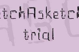 etchAsketch trial Font