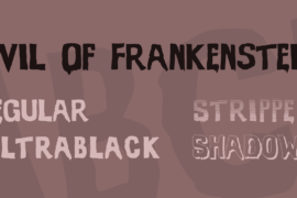 Evil Of Frankenstein Font Family