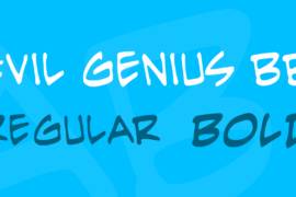 Evil Genius BB Font Family