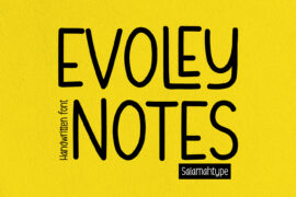 Evoley Notes Font