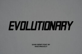 Evolutionary Demo Font Family
