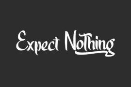 Expect Nothing Demo Font
