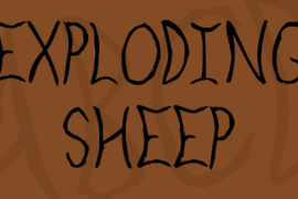 Exploding Sheep Font