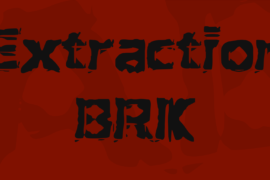 Extraction BRK Font