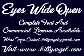 Eyes Wide Open Font Family