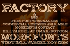 FACTORY Font