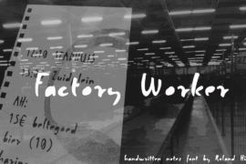 Factory Worker Font