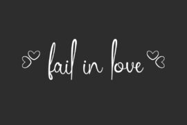 Fail In Love Demo Font