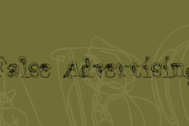 False Advertising Font