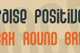 False Positive Font Family
