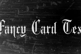 Fancy Card Text Font