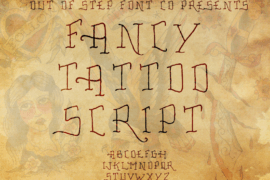 Fancy Tattoo Script Font