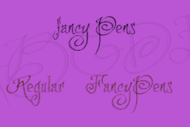 fancy Pens Font Family