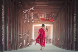 Fast Monk Ink Outline Font