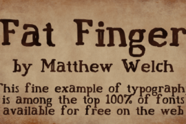 Fat Finger Font