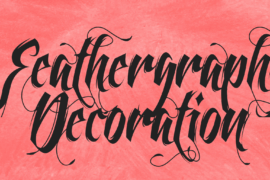 Feathergraphy Decoration Font Family