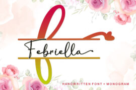 Febriella – Personal Use Font