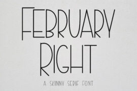 February Right – Personal Use Font