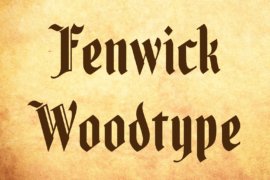 Fenwick Woodtype Font