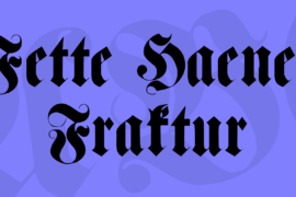 Fette Haenel Fraktur Font