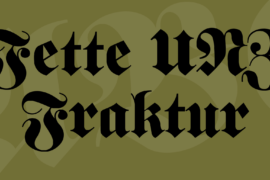 Fette UNZ Fraktur Font
